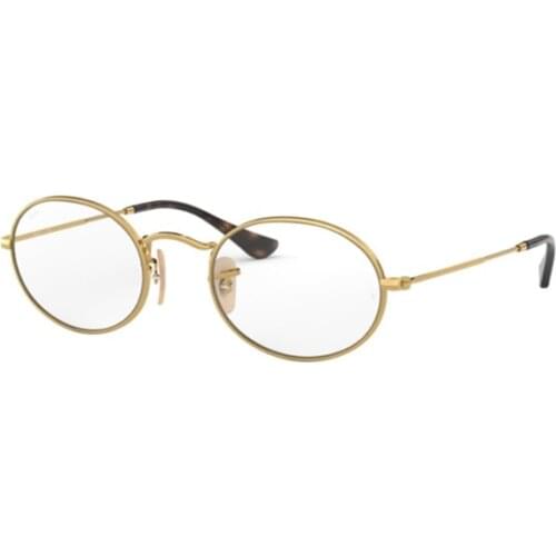 Rayban OVAL 3547V 2500 51 Retro Eyeglass Frame Desing Prescription Glasses Silver Frame High Quality Frame