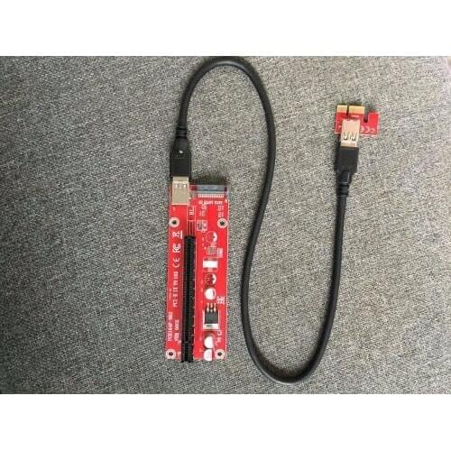 PCI-E Powered Riser 1x to 16x USB 3.0 Cable Power Supply for BTC Miner Machine