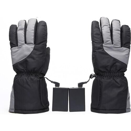 Electric Heated Gloves Waterproof Motorcycle Cycling Battery Power Warm Winter Accessories Skiing Riding Thermal Gloves