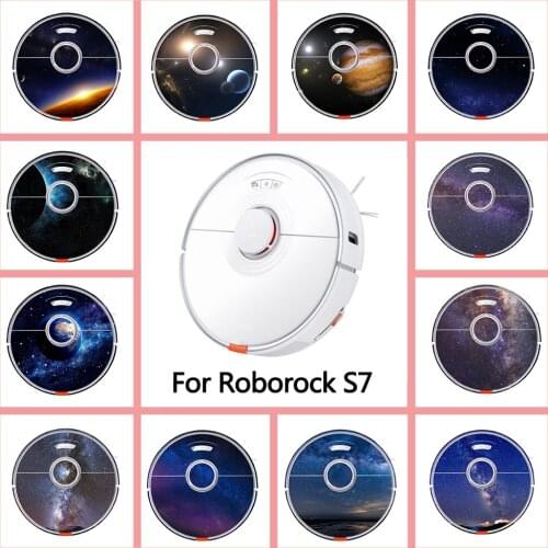 Custom Roborock Vacuum Cleaner Sticker For Roborock Robotic Vinyl Starry Universe Stickers For Roborock S7 Robot Skin Sticker