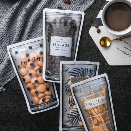 Portable Mason Jar Zipper Bags Reusable Snack Saver Bag Leakproof Food Storage Bags for Travel Candy Cookies Snack Ziplock Bags