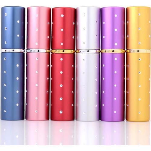 5ML Travel Portable Detachable Refillable Bottle Empty Aluminum Perfume Atomizer Spray Bottle Cosmetic Container Perfume Bottle