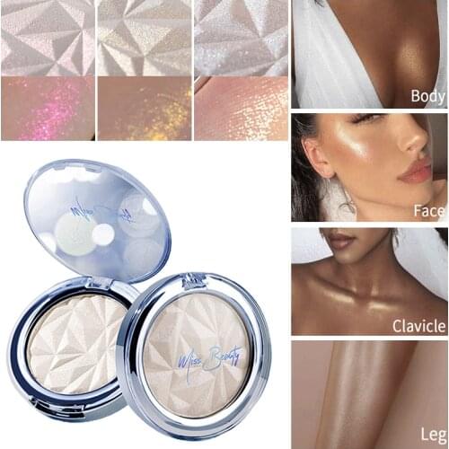 Highlighter Powder Shimmer Palette Makeup Glow Face Contour Naturally Illuminator Pearl Moonshine Highlight Cosmetics TSLM1