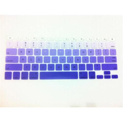 Gradient Purple Rainbow US Silicone Keyboard Cover Skin Protector 2016 100pcs for MacBook Pro air 13" 15" 17" with or not Retina