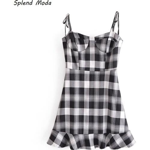 Splend Moda Summer Dresses In A Cage