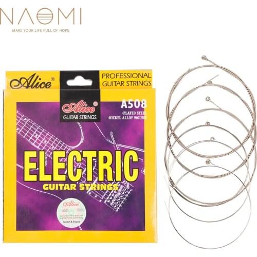NAOMI Alice Electric Guitar String Electric Guitar Strings 009 to 042 inch Plated Steel Coated Nickel Alloy Wound A508-SL