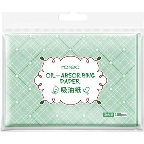 100Pcs Makeup Supplies Oil-absorbing Paper Oil Control Cleaning Paper Blotting Film Absorbent E1N6