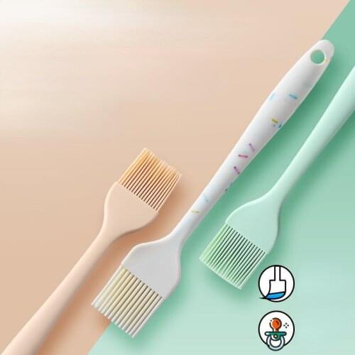 High Quality 1 Pcs Portable Silicone Pasty Brush Grill Oil Brushes Liquid Oil Pastry Kitchen Baking BBQ Tool Kitchen Tools