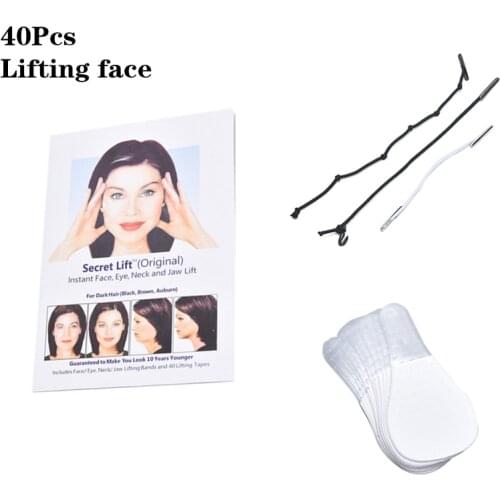 40Pcs Invisible Thin Face Stickers V-Shape Face Facial Line Wrinkle Sagging SkinFace Lift Up Fast Chin Adhesive Tape