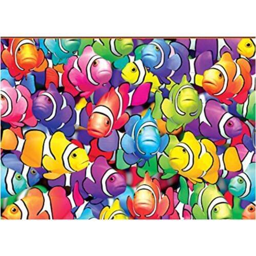 5D Full Square Round DIY Diamond Painting Cartoon Fish Cross Stitch Embroidery Diamond Mosaic Home Wedding Decoration Gift