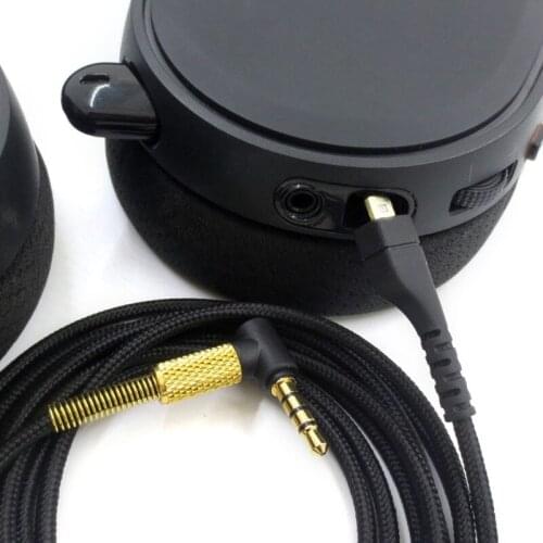C1FB Replacement Stereo Audio Cable Extension Cord for Arctis 3 5 7 9X Pro Wireless Gaming Headphone Headset