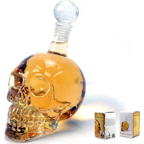 Creative Sull Wine Glasses Cup Glass Transparent Vodak Cup Beer Bottle Mug Flask 350ML 500ML