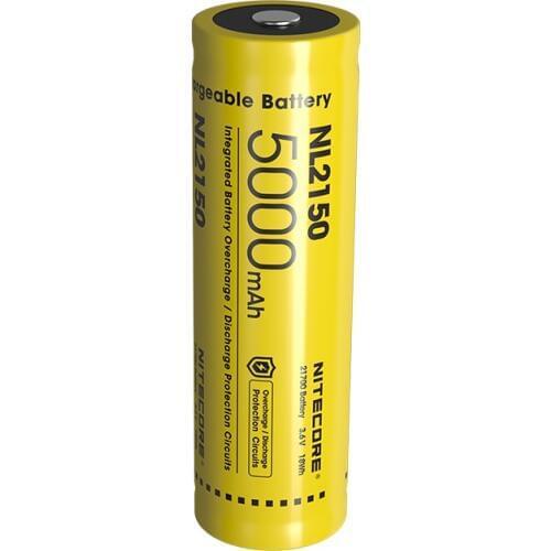 NITECORE 21700 Li-ion Rechargeable Battery NL2150 5000mAh 3.6V Overcharge Discharge Protection Circuits for Nitecore Flashlight