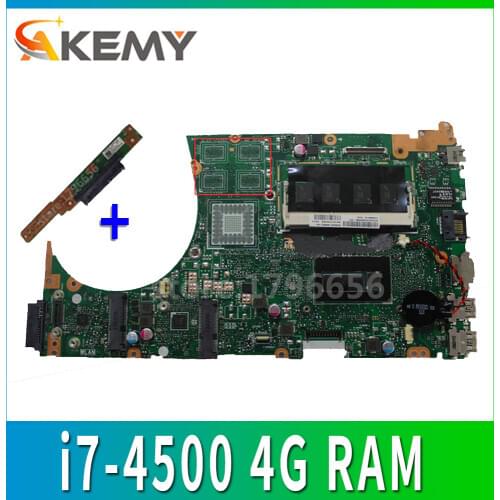 Send board+S551LB REV2.0 i7-4500 motherboard for ASUS S551 S551L S551LN S551LA R553L K551L mainboard motherboard non-integrated
