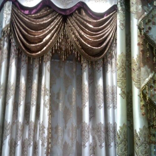 New Lace tulle crystal curtain home window curtains the curtain luxury blinds finished product lace tulle valance cheap curtains