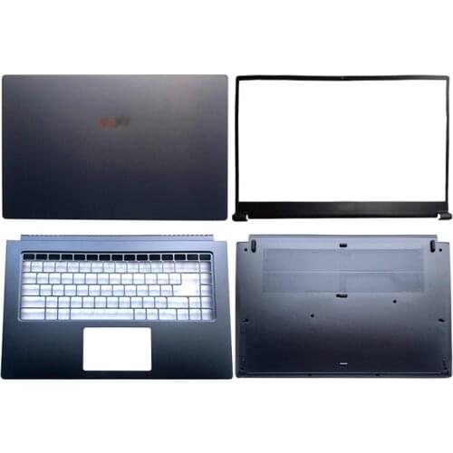 NEW Laptops For MSI Summit B15 MS-1552 LCD Back Cover/Front Bezel/Palmrest/Bottom Case Laptop Computer Case Blue