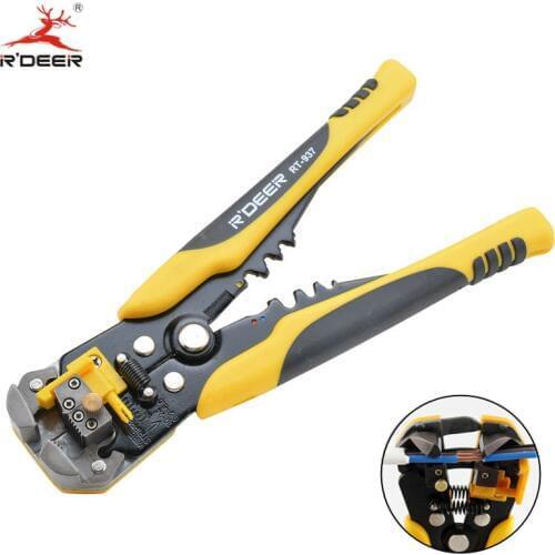 RDEER Crimping Tool Automatic Wire Stripper 0.2-6mm Cutting Pliers Crimper Multitool Stripping Pliers Electrical Cable Cutter