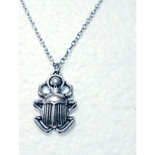 Egyptian Scarab Necklaces Vintage Scarab Pendant Necklace Wicca Pagan Gothic For Women Men Jewelry Gift