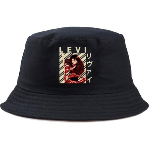 Unisex CARTOON Fishing Outdoor Panama hip hop Cap Bucket Hat Attack On Titan Mens Summer For fisherman hat women