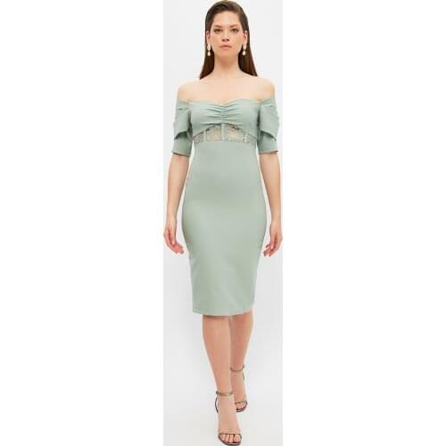 Trendyol Collar Detail Dress TPRSS21EL2490