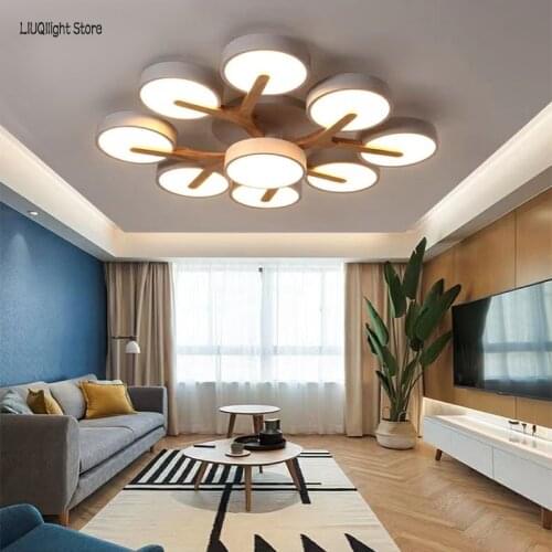 LED modern White & Black color ceiling lights acrylic ceiling lamps for kitchen living room bedroom study corridor hotel room