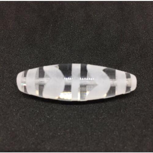 Tiger Tooth Tibetan Beads Natural Crystal Stone Beads 12mm*38mm Pendant Powerful Amulet Tibetan Dzi Beads DIY Pendant Bracelet