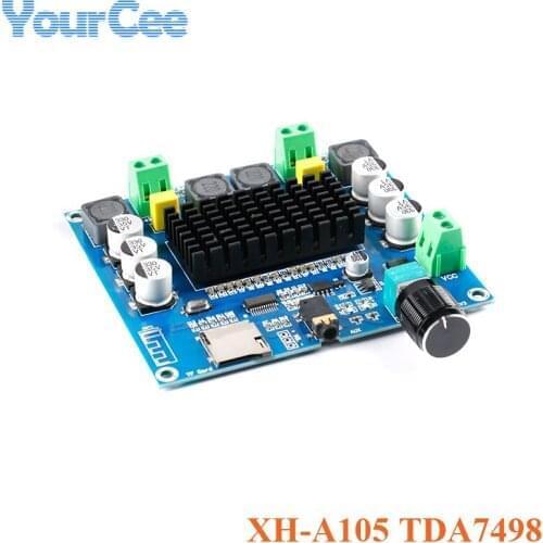 XH-A105 TDA7498 Digital Amplifier Board Module 2x100W 2*100W Bluetooth-compatible Speaker Stereo Audio AMP Module Support AUX