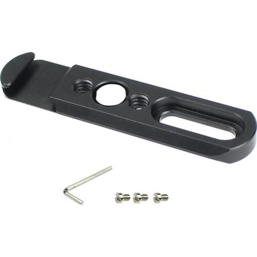 BGNing Camera Cage Railway with Cold Shoe Mount 1/4" Screw Camera Cage Extension NATO Clamp Rail Install LED Light Microphone