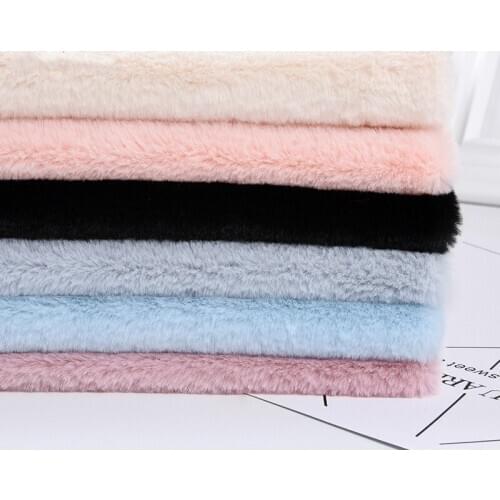24 Colors Soft Artificial Fur Plush Fabric Patchwork Women Clothing Quilting Craft Background Decoration Material 50X165cm