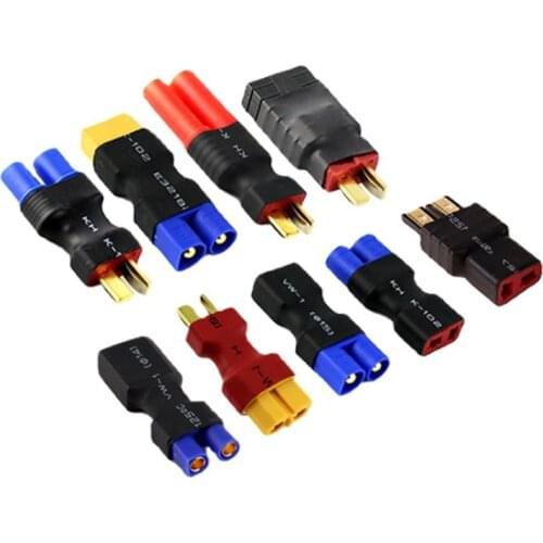 Adapter XT60 to XT90 EC5 EC3 TRX T Deans XT30U Female Male Connectors 4.0mm Banana Plug RC Lipo Battery Control Parts DIY