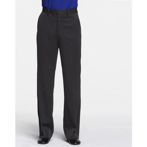 New Arrival Male Modern Dancing Pants Audlt Man Black Latin Dancing Trousers Pants Ballroom Dance Wear Striped Pants B-6012
