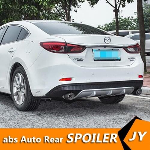 For Mazda 6 Atenza ABS Rear Bumper Diffuser Bumpers Protector For 2014-2019 Atenza Body kit bumper rear lip rear spoiler