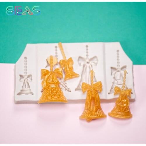 Christmas Bell Molding Cookie Mold Molds For Chocolate Ice Mold Silicone Molds For Baking Cake Decorating Tools Mold For Soap