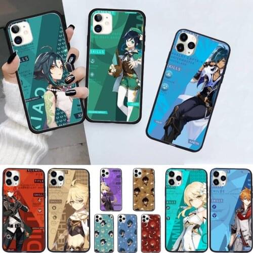 Genshin impact hot game high quality mobile Phone Case shell for iPhone 11 12 pro XS MAX 8 7 6 6S Plus X 5S SE 2020 XR