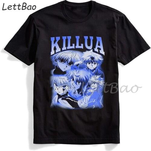 Kawaii Hunter X Hunter Tshirt Men Killua Zoldyck Funny Hisoka Cute Anime T-shirt HxH Japanese Style Unisex Tshirt Tees Female