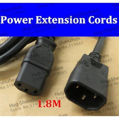 China wholesale 1pcs/lot 1.8M Power extension cord cable for ATX power cable /display