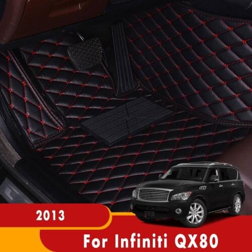 For Infiniti QX80 2013 Car Floor Mats Auto Interiors Accessories Styling Custom Dash Foot Pedal Rugs Automobiles Pads