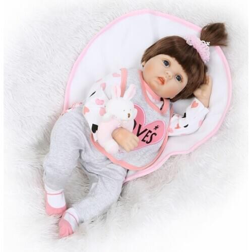 22inch reborn baby Dolls lol toys Silicone Rebron Babies Girl real like super quality Newborn Bonecas brinquedos Kids Gift