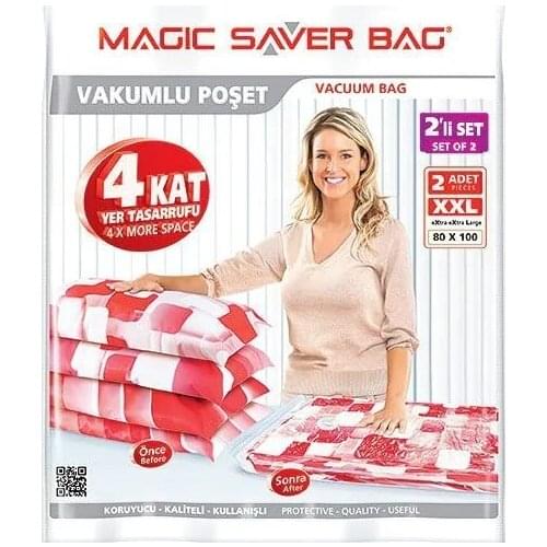Magic Saver Bag 2'li XXLarge Vacuum Storage Bag Sachet Set 316255923