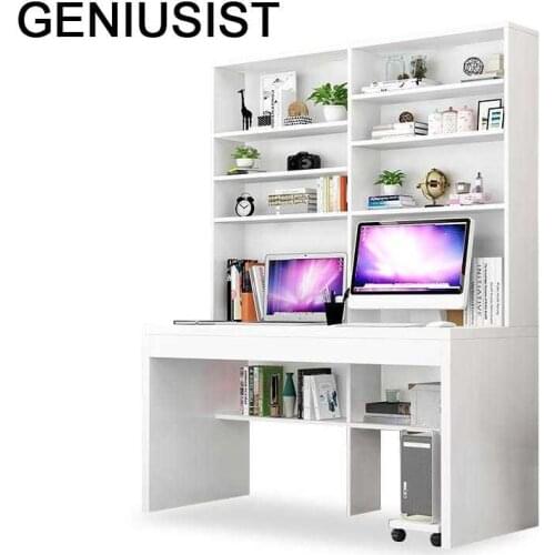 Escritorio Tavolo Computer Escrivaninha Bureau Meuble Notebook Office Desk Stand Bedside Mesa Laptop Table With Bookshelf