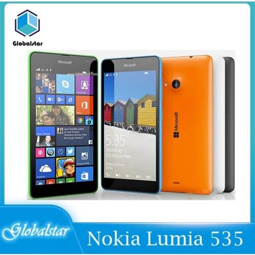 Nokia Lumia 535 Refurbished Original Quad Core Dual SIM unlocked Mobile Phone 5.0" 5MP Camera 3G Window cellphone