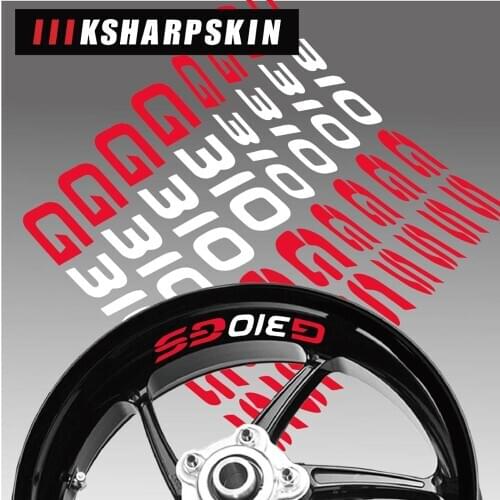 New Motorcycle tire reflective sticker creative wheel rim logo decal moto Decorative accessories for bmw g310gs