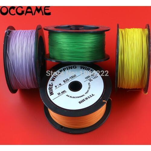 OCGAME multi-color PCB welding Soldering cable Flexible 30AWG Wire Wrapping Wrap 1000Ft