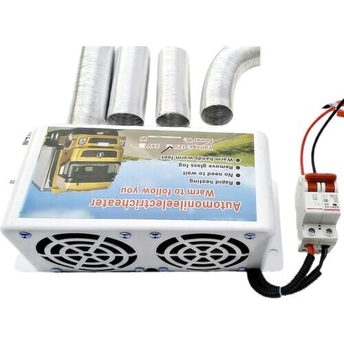 12V 500W-1000W 3 Holes Car Heater Portable Vehicle Windscreen Demister Defroster for RV Car Truck Motor Home Boat Bus Motorhome