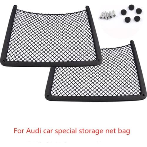 2 PCS original upgrade seat back net pocket for Audi A3 A4 A4L A5 A6 A7 Q3 Q5 rear backrest storage multifunctional storage net