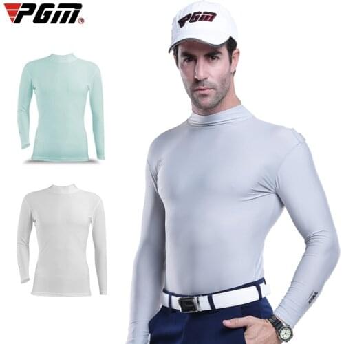 Golf jerseys mens sunscreen summer ice silk long sleeve T-shirt bottom shirt outdoor sportswear UV protection