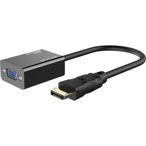 MT-VIKI DP To VGA Adapter DisplayPort Converter Cable for PC Computer Laptop HDTV Monitor Projector 1080P MT-DP01