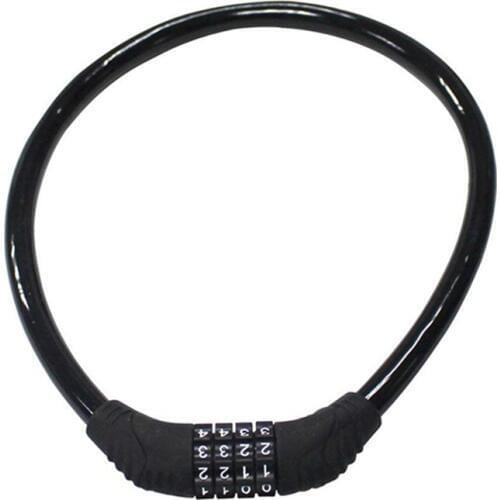 Bike Cable Lock Motorbike Combination 4 Digital Code Password Anti Thief Cycling Security Bicycle Locks Accessories