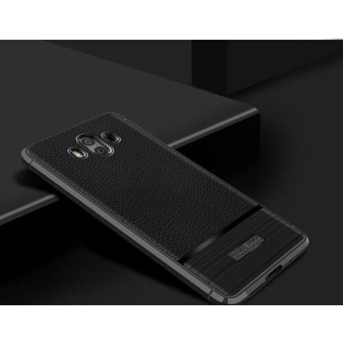 For Huawei Mate10 Vintage Litchi Texture Phone Case Pattern PU Leather Soft TPU Case Mate 10 Cover