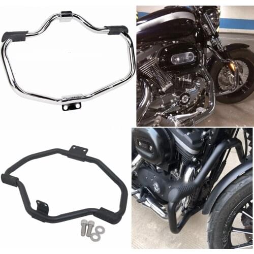 1 1/4" Highway Engine Guard Crash Bar fit for Harley Sportster XL883 1200 Custom Chrome/Black